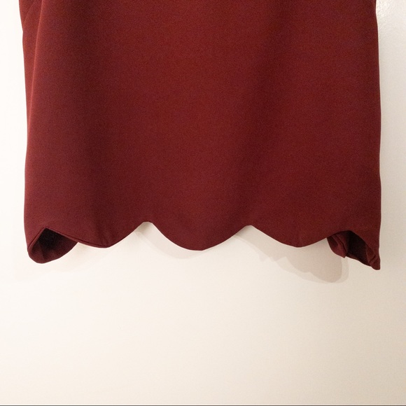 $5 Add on - LA Hearts Dark Red Crop Top Size S - Picture 3 of 5